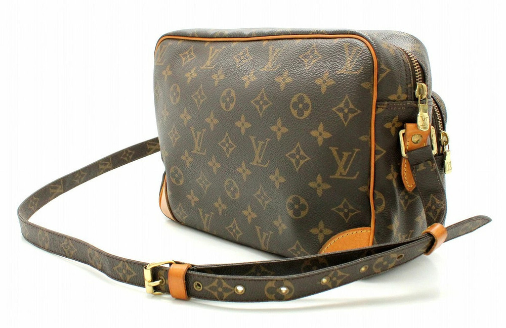 Louis Vuitton Shoulder Nile Messenger Monogram Bag Crossbody Brown